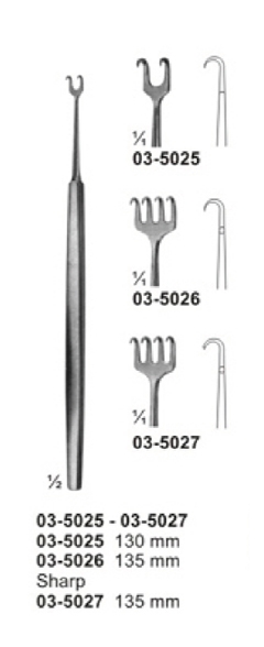 Fine Wound Retractors ( Dura - and Skin Retractors